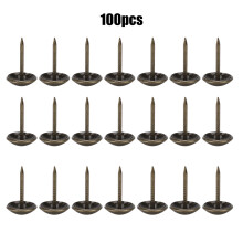 Polsternägel 100 Stück Messing-/Eisen-Möbelstifte 11 x 17 mm für DIY-Heimdekoration