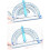 Multipurpose 4In1 Protractor With Adjustable Round Ruler For Engineering Students Drafting Geometry Tool 5