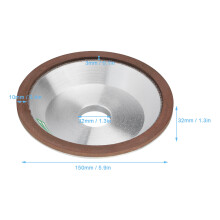 Diamant-Becherscheibe 150 x 32 mm für Oberflächen-Schleifen & Polieren am Winkelschleifer