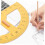 Semi Circle Teaching Protractor 180Degree Handheld Angle Ruler With Precise Scale For Geometry And School Stationery 4