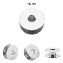 100 Stück Metallspulen 2,1  2,1  0,8 cm 40264 ohne Löcher