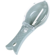 Squamatore per pesce a forma di pesce con coperchio, design leggero ispirato alla galleggiabilità per una facile maneggevolezza, strumento efficace