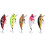5 Stück 5 cm Mini-Minnow-Köder, langsam schwimmend, Farbe: Wie im Bild 2