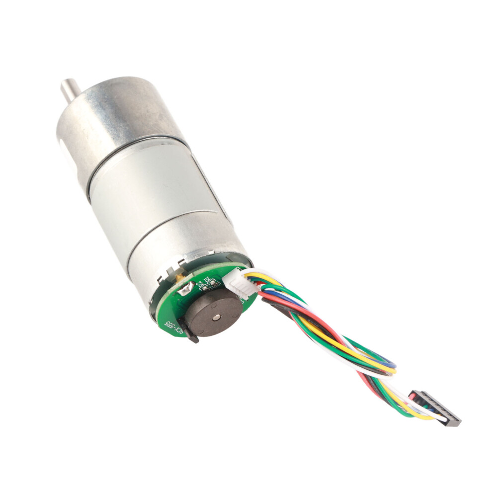 Large 12V 30 Rpm Torsion Gear Motor With Encoder Â 37Mm Diameter 7891363465093