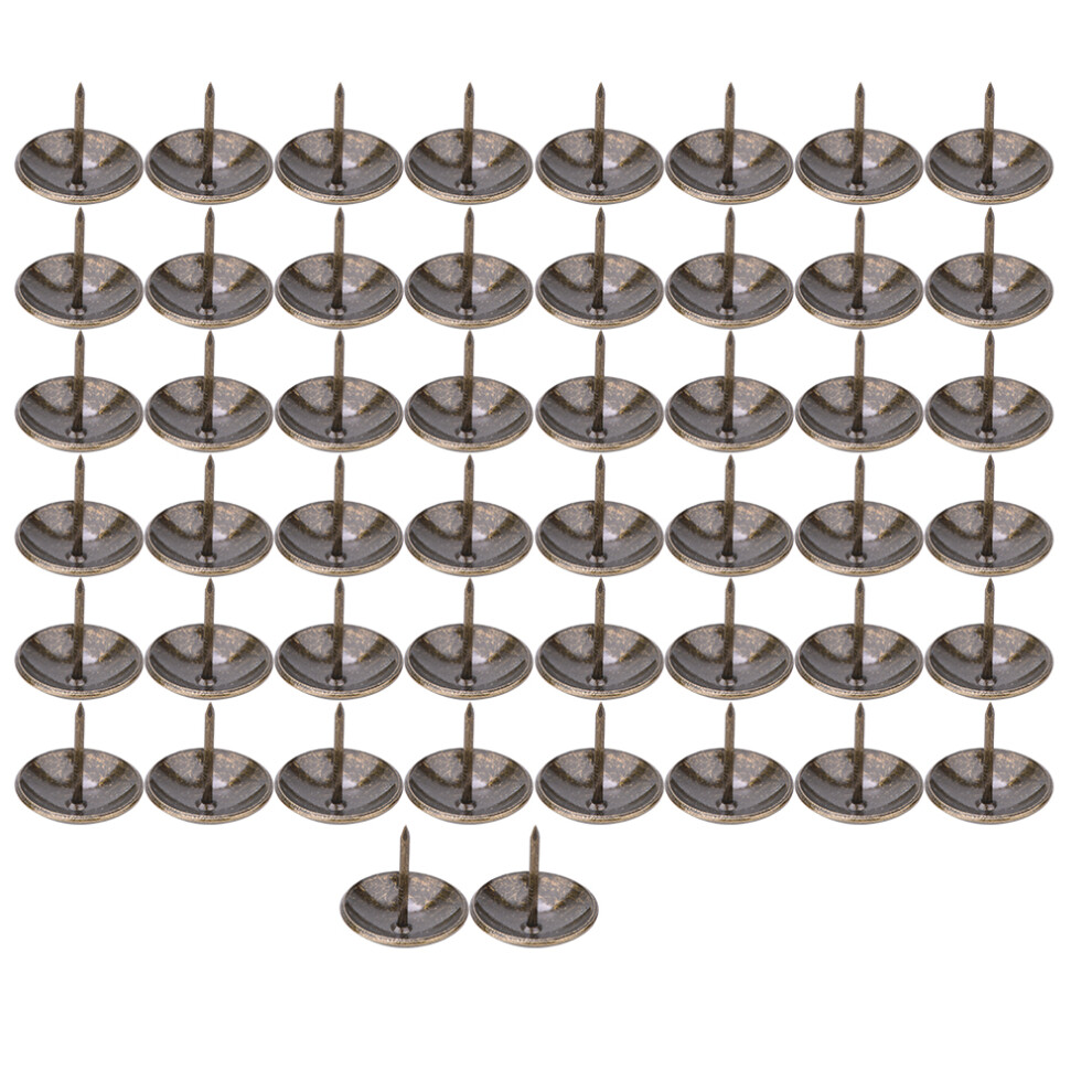 50Pcs Upholstery Tacks 23X23mm Thickened Thumbtacks Round Head Decorative Nails 5021363465119
