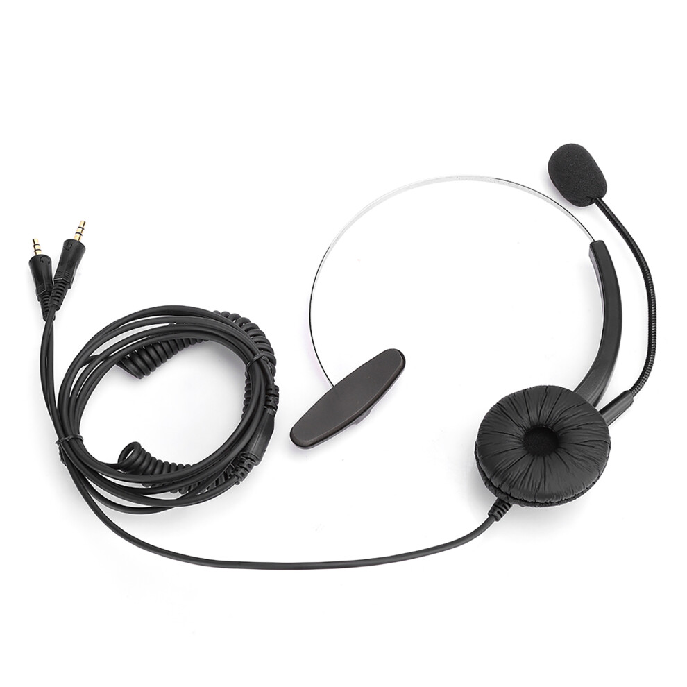 Monaural Call Center Headset With Microphone Noise Cancelling 3.5Mm Plug 7661363465238