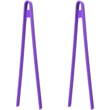 Pinças com superfície antiaderente, cabo ergonômico em silicone de qualidade alimentar e núcleo em aço inoxidável, utensílio de cozinha