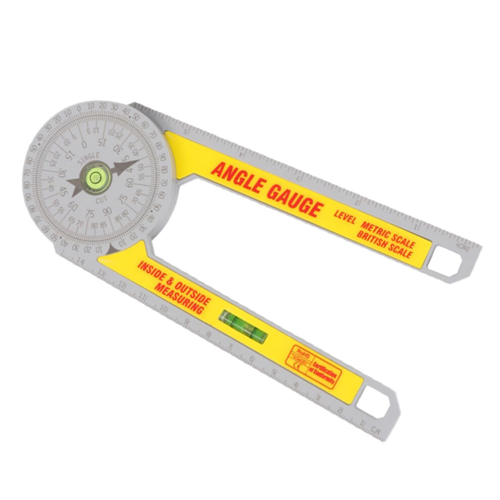 Angle Ruler Protractor Woodworking Plastic Stainless Steel Miter Gauge Pointer Measuring Tool For Precise Angles 9105992318056