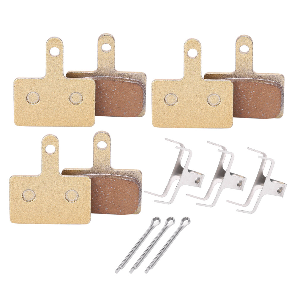 3 Pairs M446 Metallic Disc Brake Pads For Mountain & Electric Bikes, 35Mm X 30Mm X 4Mm 4681363465475