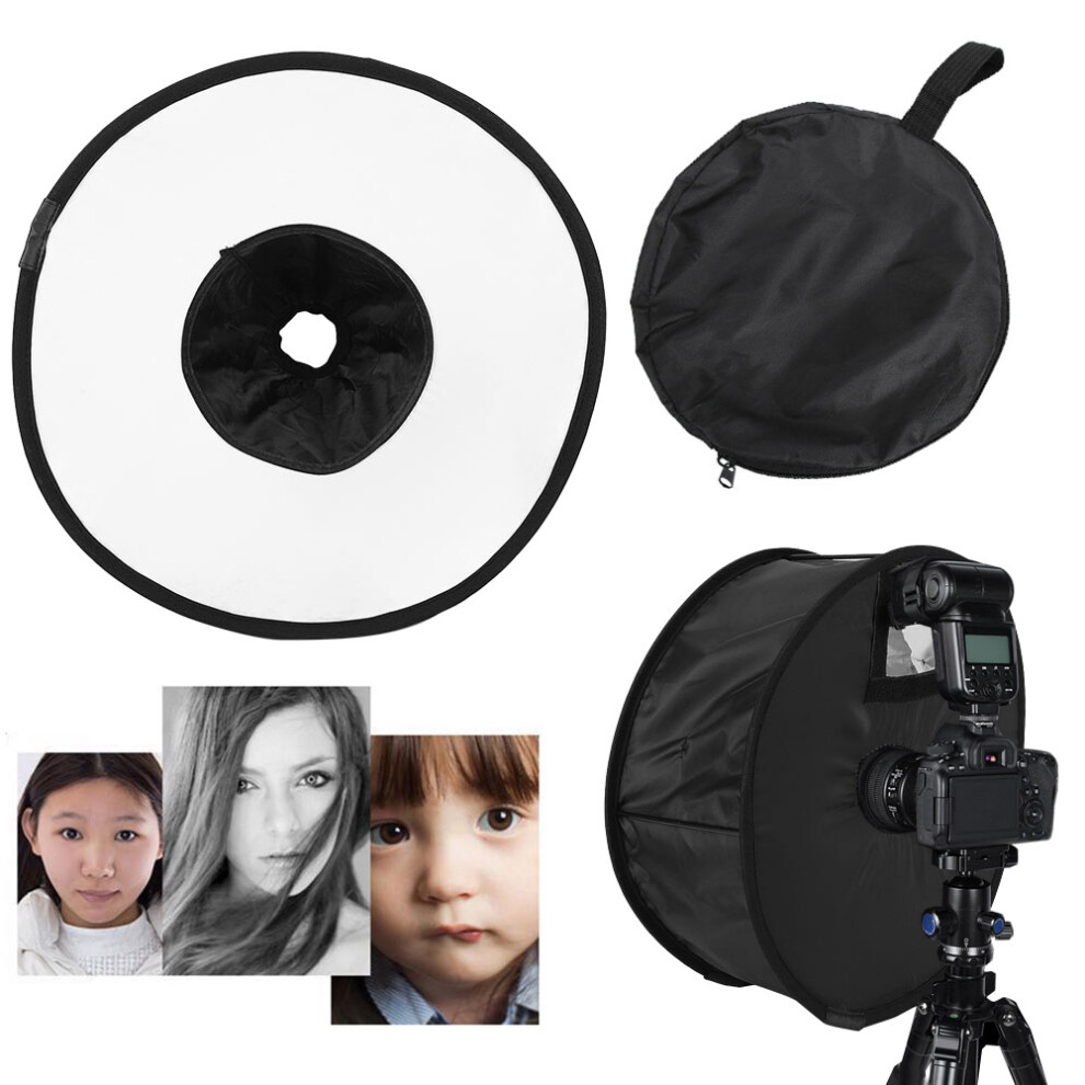 Universal Foldable Round Softbox Diffuser For Macro Flash, 42Cm Light 4671363465667