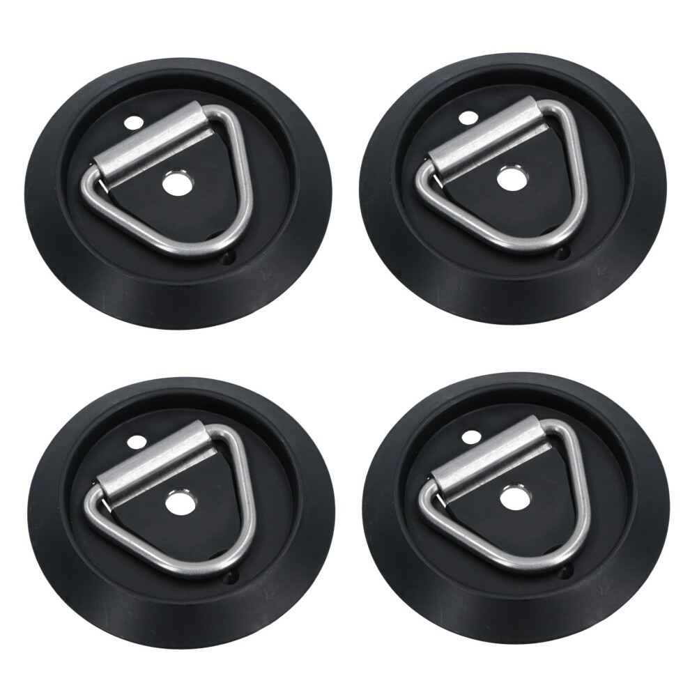Stainless Steel Surface Mounted D Ring Tie Down Lashing Ring Trailers Trucks 4Pc 4 Tie Down Heavy Duty Trailer Gear 9105992318421