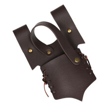 Leather Sword Frog Viking Costume Accessory Hilt Buckle Black Leather Compatible With Medieval Sword Sheath