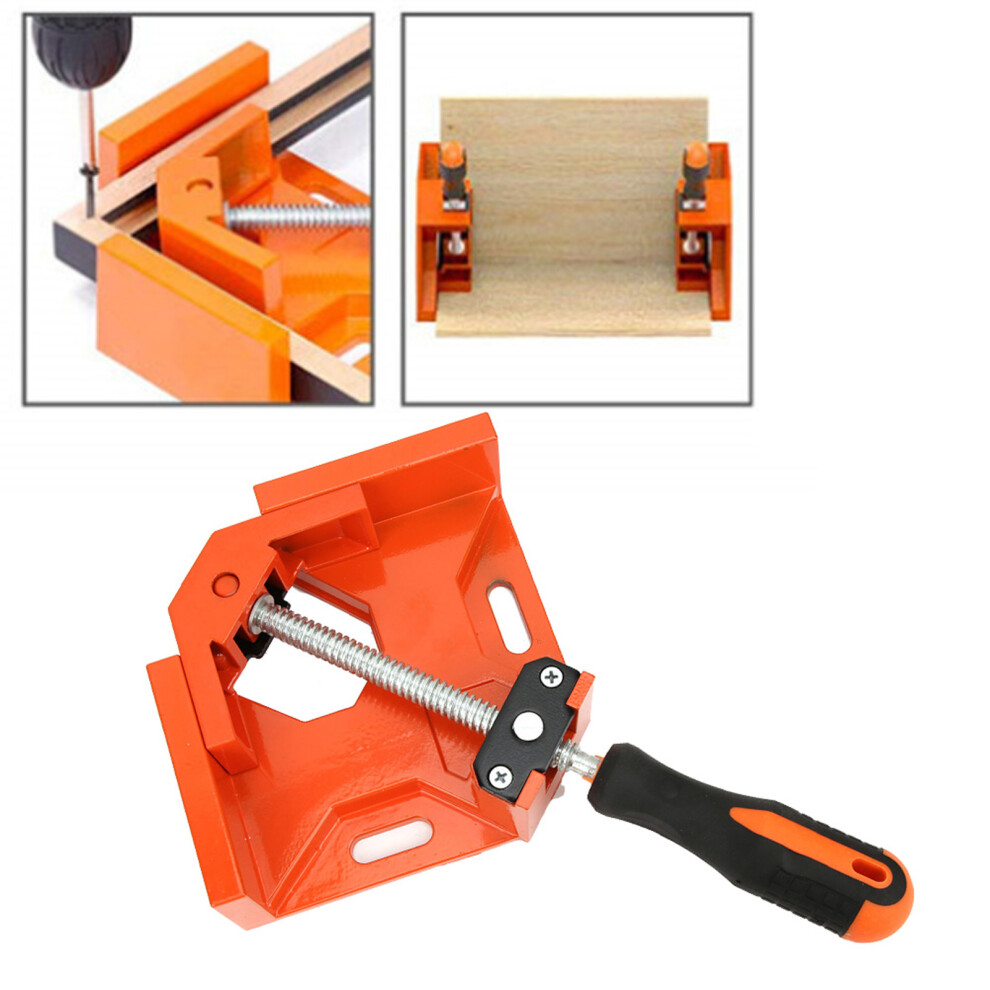90 Corner Clamp Woodworking Aluminum Tool, Orange, Durable 9401363466488