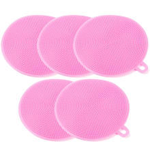 Estropajo de silicona apto para lavavajillas, esponja de cocina no abrasiva para una limpieza resistente al calor, estropajo multiusos de doble cara