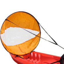 PVC Folding Downwind Wind Paddle for Kayak Canoe - Orange, 42x42 inch