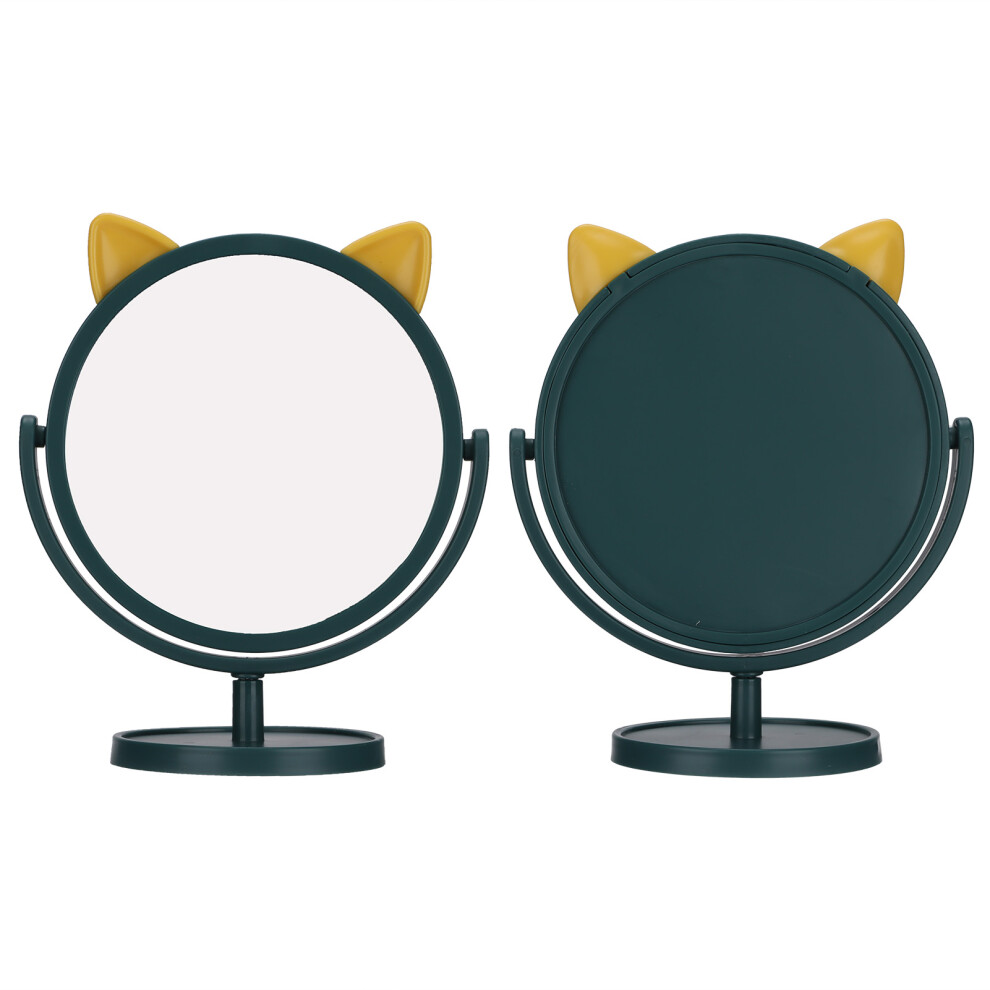 Green Adjustable Clear Makeup Mirror, 20X17cm, Flexible & Convenient