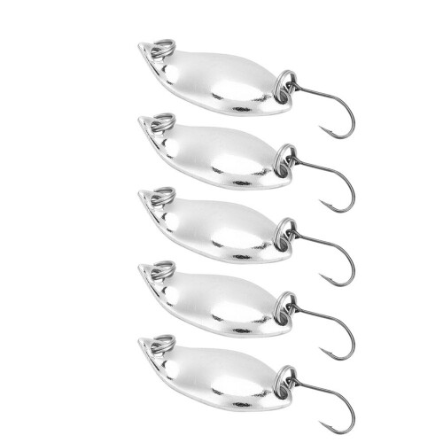 10 Stück Löffelköder im Spoon-Stil 5 g Gold/Silber 3,2 cm Set 2
