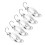 10 Stück Löffelköder im Spoon-Stil 5 g Gold/Silber 3,2 cm Set 9
