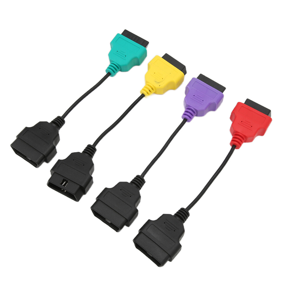 4Pcs Obd2 Diagnostic Adapter Set For Fiat Ecu Repair, Multi-Ecu Scan 4121363470623