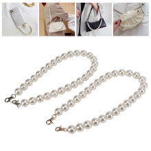 2 Stück Perlen-Bead Taschenkette, 60,0 cm, 20 mm, Farbe Pearl