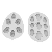 Mucegai de ciocolată din silicon de calitate alimentară, stil iepuraș, rezistent la temperatură, design flexibil, matrițe cu mai multe