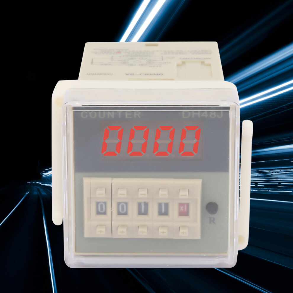 O111rom Dh48j-8A Lcd Digital Counter 0-999900 12Vac/Dc 4371363467127
