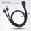 USB 3.0 20PIN Front Panel Cable 0.6m Black for Desktop Motherboard 8