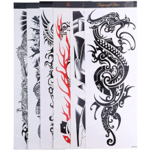 6 Stück temporäre Tattoos QB-3017 170x480mm bunt