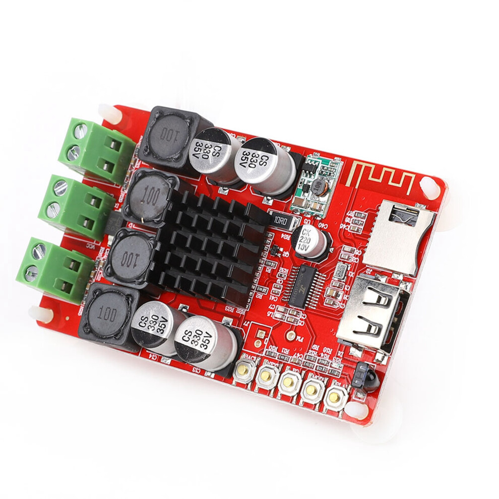 Tpa3116 Bluetooth Amplifier Board With Fm Radio, U Disk & Tf Card Playback 4281363473229