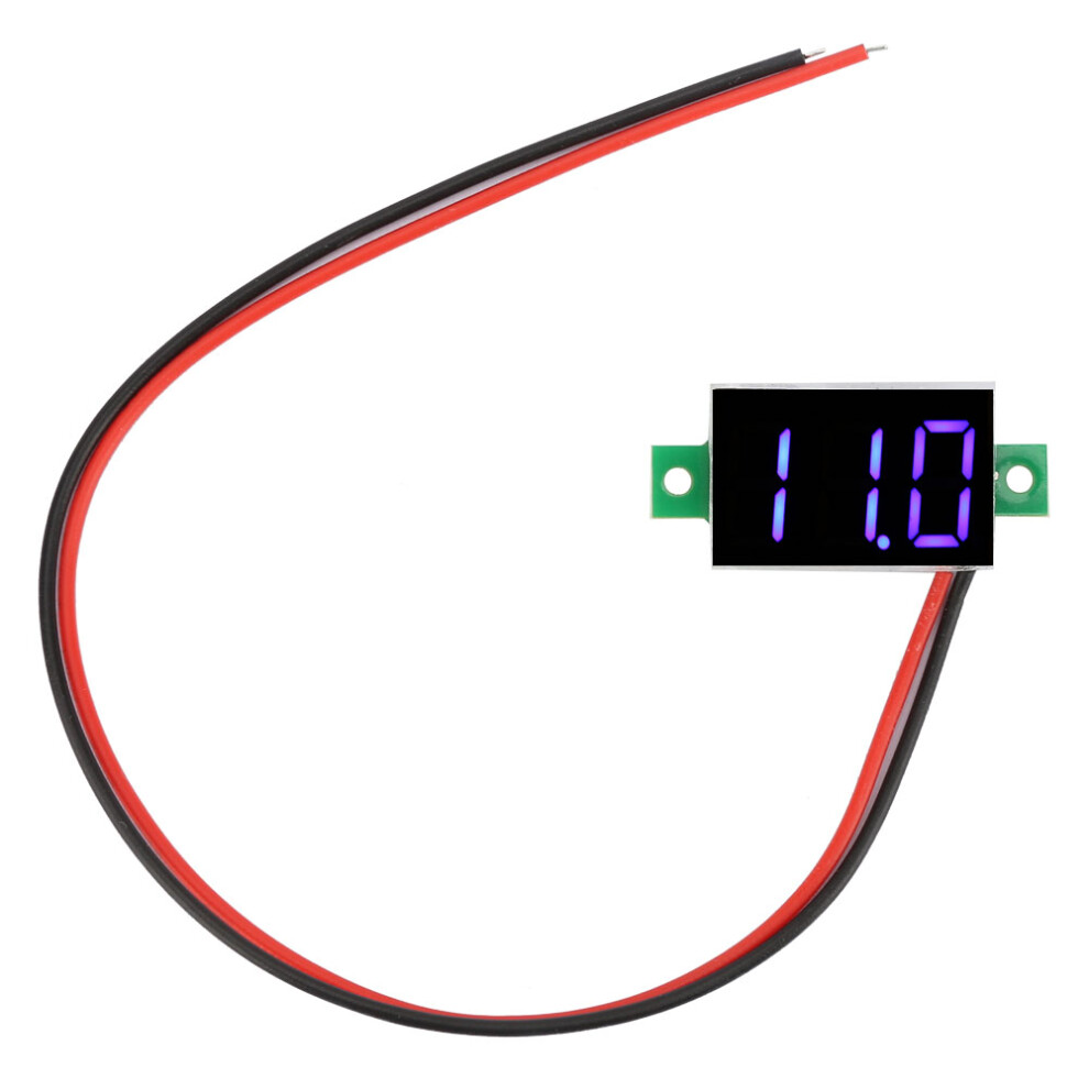5Pcs Mini Led Voltmeter Dc 2.4V-30V 0.36" 5 Colors Voltage Tester 9461363474272