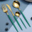 Σετ μαχαιροπίρουνων απλού σχεδιασμού, ανθεκτικά στη θερμότητα ανοξείδωτα 5