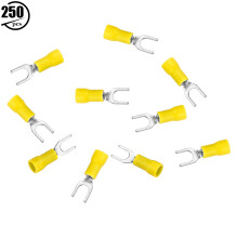 SV1.25-4 250 Stück 0,5-1,5 mm² gelbe Gabelklemmen
