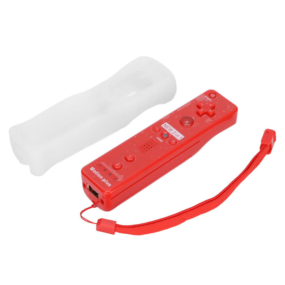 Vibration Gaming Controller For Wii U With Motion Plus & Bluetooth Red 4301363474894