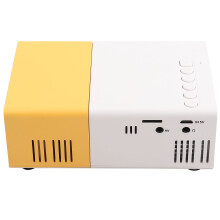 Mini LED Portable Projector 1080P Support 24-60in White & Yellow