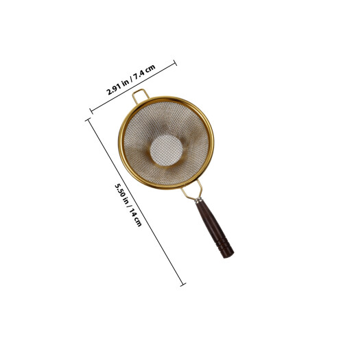 Feinmaschiger Tee- Holzgriff Loser Tee- 1