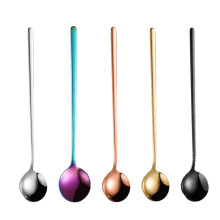 Vielseitig einsetzbare Edelstahllöffel, elegantes Set für Zuhause und draußen, ergonomisches Design für alle Altersgruppen, Löffel mit langem