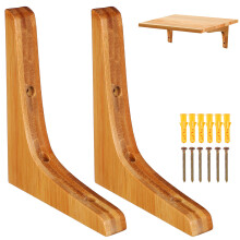 2 Stk. Wandregalhalterung Aus Holz, Schwimmende Regale Tragarm