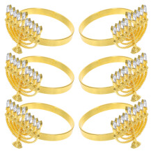 6 Vergoldete Halter Ringe Mit Goldenem