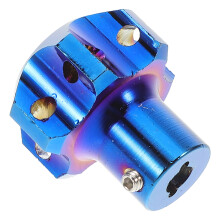 Universal Titanium Key Head Cover Motorcycle Durable Burnt Blue