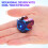 Universal Titanium Key Head Cover Motorcycle Durable Burnt Blue 7