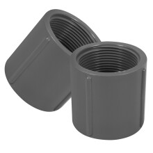 2St. Rohrverschraubung Gewinde PVC-Rohradapter Für Rohre