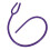 2Pcs Flexible Purple PVC Stethoscope Replacement Hose Y-Shaped Design 1