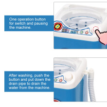 Children's Toy Gift: Blue Electric Mini Washing Machine for Brushes