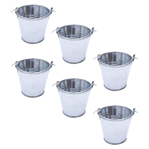 6 Mini Eimer Speelgoed Creatieve IJzeren Snoeppot