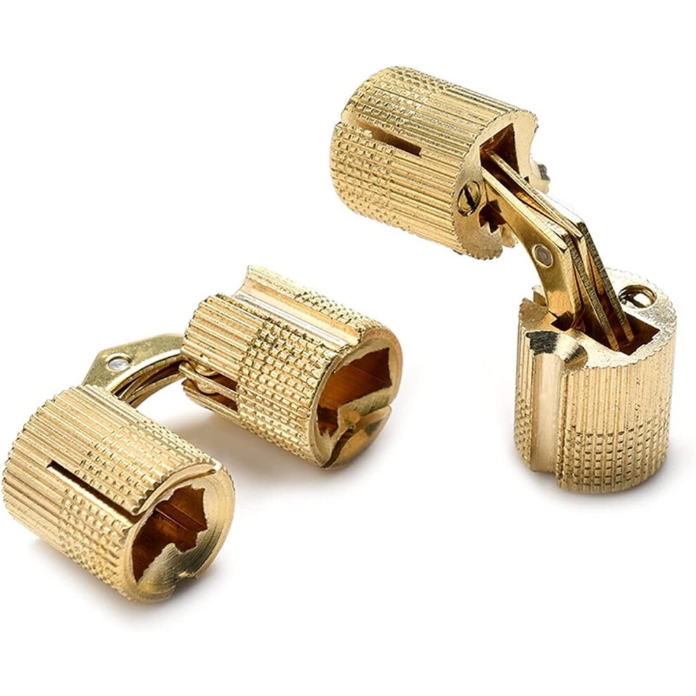 Internal Door Hinges, Copper Barrel Butt And Folding, 2Pack Concealed Brass Cabinet Hinges, 816Mm, Hidden 10Mm 9105992319817
