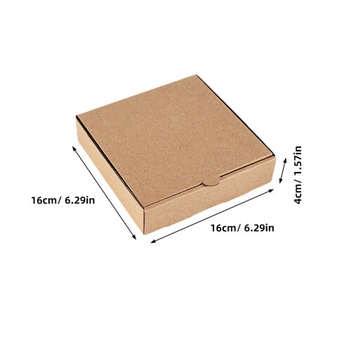 10 Pezzi Mini Scatole Pizza In Cartone Kraft 1