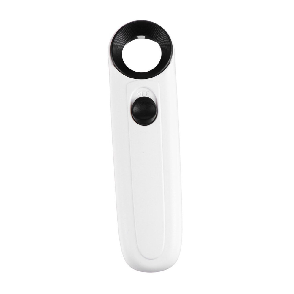 Handheld Magnifier With Dual LED Lights For Stamp Collecting Antique Identification Multipurpose Reading Tool For Seniors