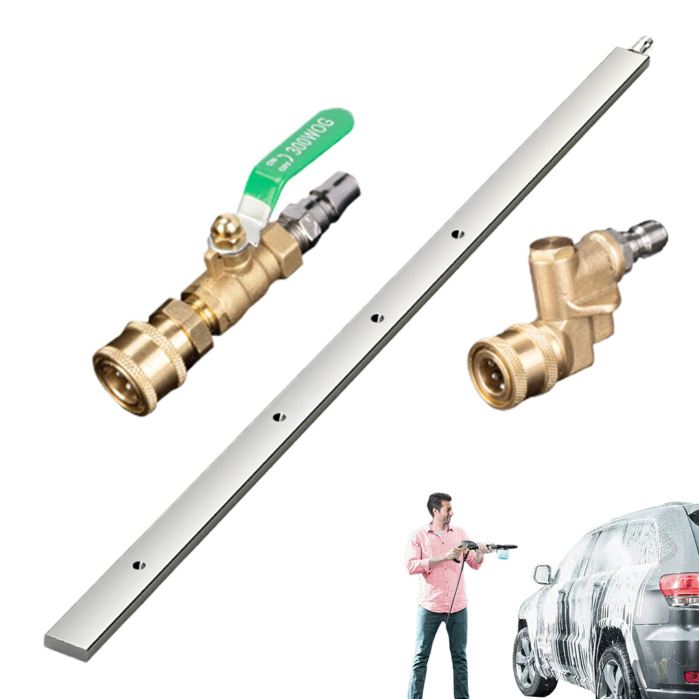 Car Radiator Cleaning Wand 23.6In Stainless Steel|1/4In Quick Coupler Pressure Washer Tool For Vehicle Engine & Radiator 9067246010089