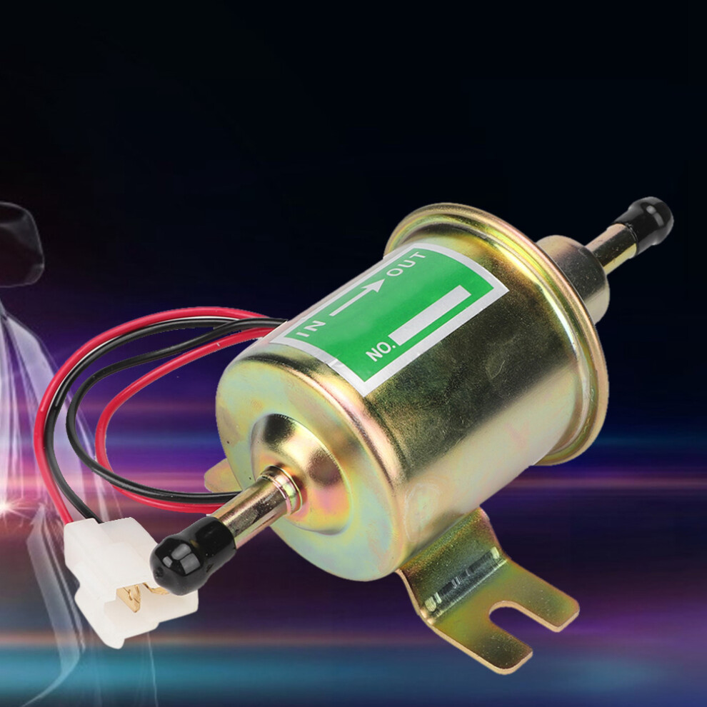 Durable 24V Inline Fuel Pump & Filter For Petrol Diesel - Finish Gold 9311363477493