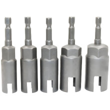 Deep Impact Sockets Chrome Vanadium Alloy Power Wing Nut Driver Set, 5 Pcs 1/4 In Hex Shank, 1119 Mm Hurricane Shutters